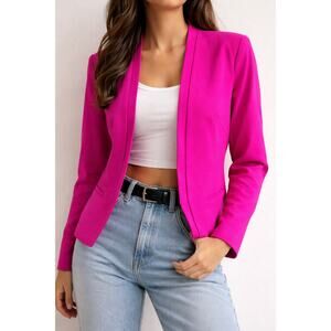 Worthington Hot Pink Blazer Barbiecore Worthington Fitted Jacket Size 6